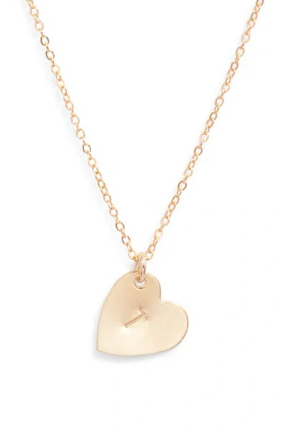 SET & STONES SET & STONES SOPHIA INITIAL HEART PENDANT NECKLACE
