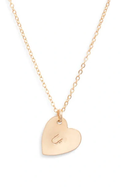 SET & STONES SET & STONES SOPHIA INITIAL HEART PENDANT NECKLACE