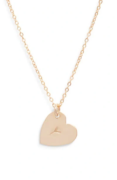 SET & STONES SET & STONES SOPHIA INITIAL HEART PENDANT NECKLACE