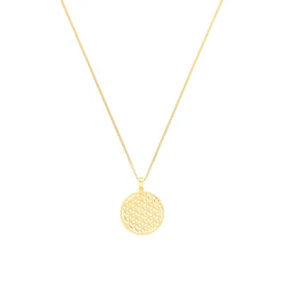 SEVEN SAINTS MEN'S FLOWER OF LIFE NECKLACE, GOLD PLATED, ALL GENDER