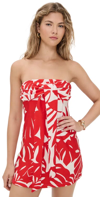 SEVEN WONDERS ARLETTE STRAPLESS MINI DRESS MATELO RED