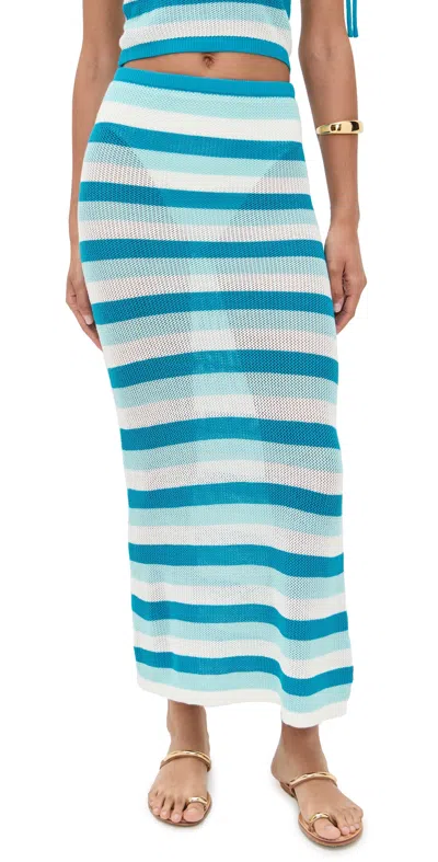 SEVEN WONDERS HAZEL MIDI SKIRT BLUE MULTI