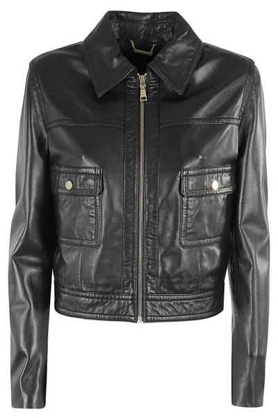 SEVENTY SEVENTY CLASSIC BLACK LEATHER JACKET
