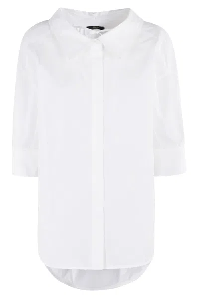 SEVENTY SEVENTY FINE COTTON STRETCH POPLIN SHIRT