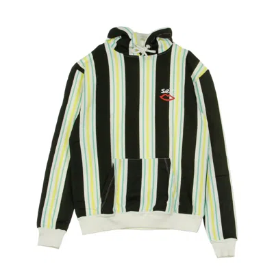 SEX SKATEBOARDS MEN'S LIGHTWEIGHT HOODED SWEATSHIRT SLATER HOODY LIME STRIPE