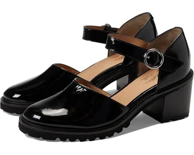 SEYCHELLES LOCK & KEY SANDAL WOMEN'S 9 BLACK ADJUSTABLE BUCKLE BLOCK HEEL ZPO843 (BLACK,9)