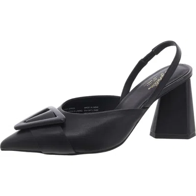 SEYCHELLES RUMOR HAS IT WOMENS PADDED INSOLE LEATHER SLINGBACK HEELS