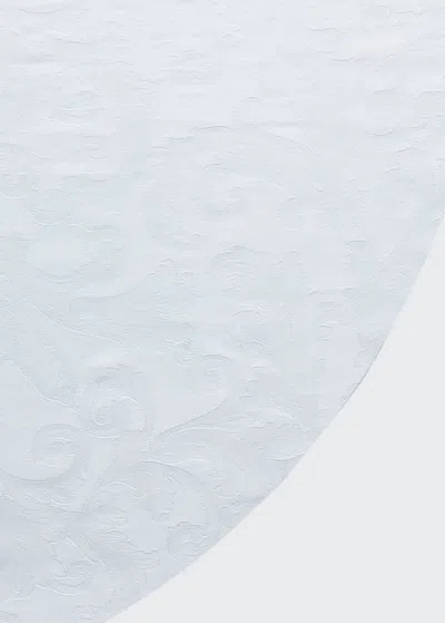 SFERRA ACANTHUS JACQUARD ROUND TABLECLOTH, 90"DIA