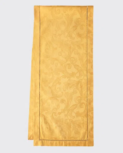SFERRA ACANTHUS JACQUARD TABLE RUNNER, 15" X 72"