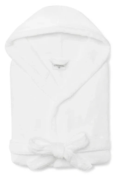 SFERRA SFERRA BELLO NUOVO COMBED COTTON HOODED ROBE