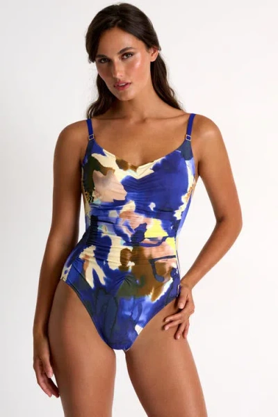 SHAN SHAN CLASSIC ONE-PIECE SWIMSUIT WITH FRONT RUCHING