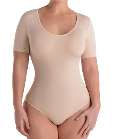 SHAPERMINT ESSENTIALS WOMEN'S SHORT SLEEVE BODYSUIT 95006