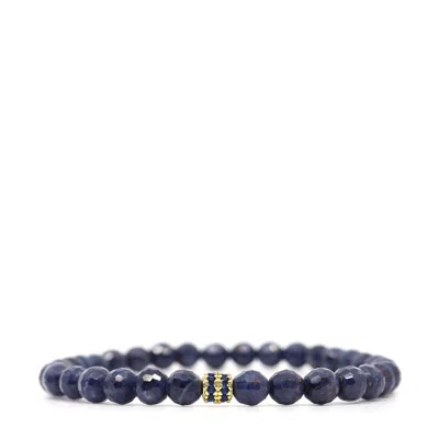 SHAR OKE WOMEN'S BLUE / GOLD BLUE SAPPHIRE & CUBIC ZIRCONIA BRACELET