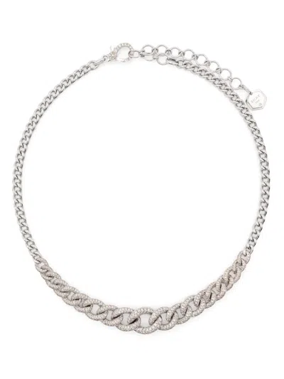 SHAY 18K WHITE GOLD CHAIN DIAMOND NECKLACE