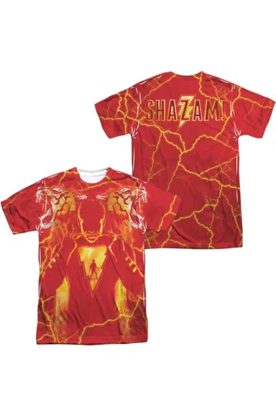 SHAZAM MOVIE WHATS INSIDE SUB (FRONT/BACK PRINT) SHORT SLEEVE ADULT POLY CREW TEE / T-SHIRT