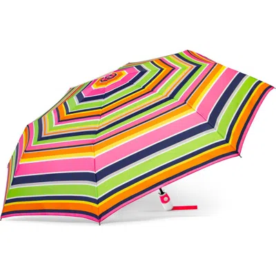 SHEDRAIN SHEDRAIN STRIPE AUTO OPEN COMPACT UMBRELLA