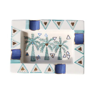 SHERIE BOUTIK TRIO PALM TREE CIGAR ASHTRAY