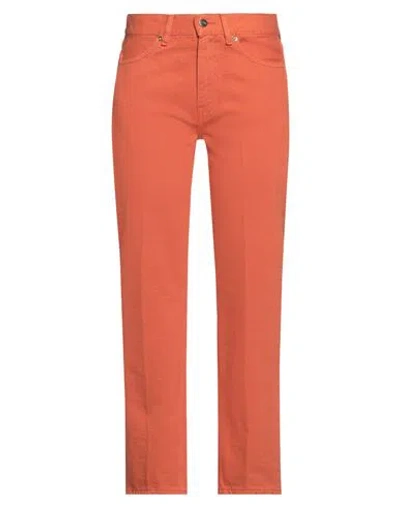 SHE'S SHE'S WOMAN JEANS ORANGE SIZE 28 COTTON