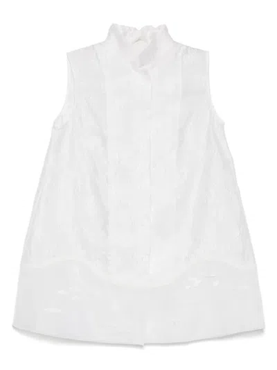 SHIATZY CHEN MANDARIN-COLLAR JACQUARD VEST JACKET