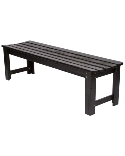 SHINE CO. SHINE CO. 5FT BACKLESS GARDEN BENCH WITH HYDRO-TEX FINISH