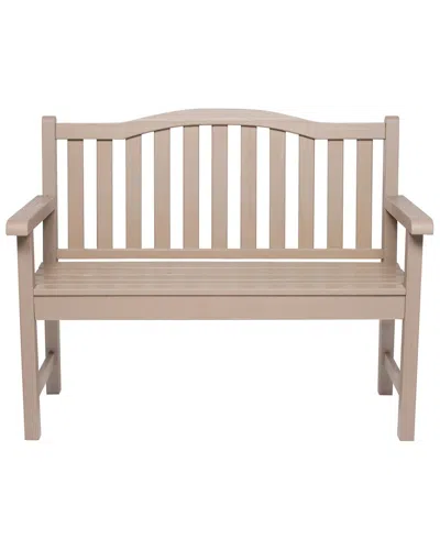 SHINE CO. SHINE CO. BELFORT II GARDEN BENCH WITH HYDRO-TEX FINISH