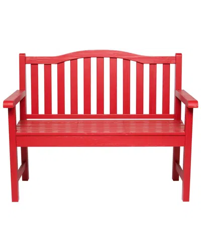 SHINE CO. SHINE CO. BELFORT II GARDEN BENCH WITH HYDRO-TEX FINISH