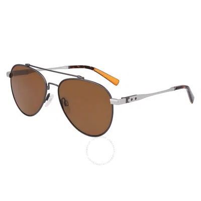 SHINOLA SHINOLA BROWN PILOT UNISEX SUNGLASSES SH2101S 071 60