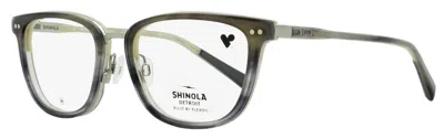 SHINOLA WOMEN'S MEMORY METAL EYEGLASSES SH27000 261 TAUPE HORN 52MM