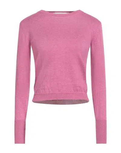 SHIRTAPORTER SHIRTAPORTER WOMAN SWEATER MAUVE SIZE 8 COTTON