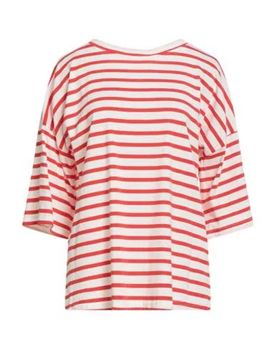 SHIRTAPORTER SHIRTAPORTER WOMAN T-SHIRT IVORY SIZE L VISCOSE, POLYESTER, ELASTANE