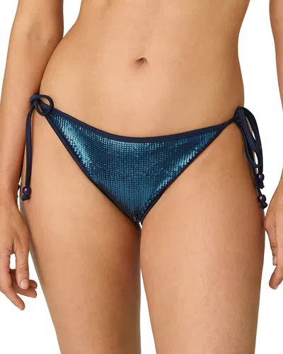SHOSHANNA SEQUINED SIDE TIE BIKINI BOTTOM