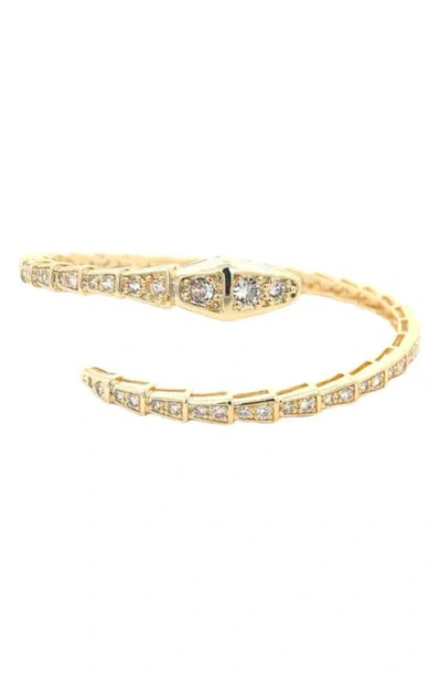 SHYMI SHYMI PAVÉ SNAKE BYPASS BRACELET