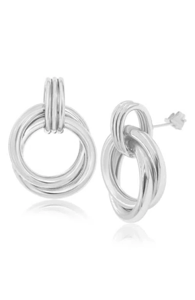 SHYMI SHYMI TWISTED LOOP DROP EARRINGS