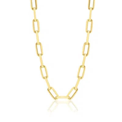 SHYMI WOMEN'S GOLD PAPER CLIP FIFTEEN MM CHAIN