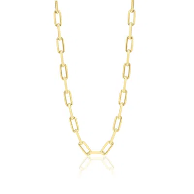 SHYMI WOMEN'S GOLD PAPER CLIP FIVE MM CHAIN