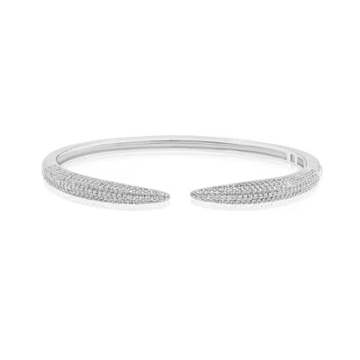 SHYMI WOMEN'S PAVE CLAW CUFF - SILVER
