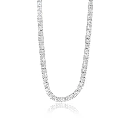 SHYMI WOMEN'S THREE MM CLASSIC TENNIS NECKLACE - SILVER