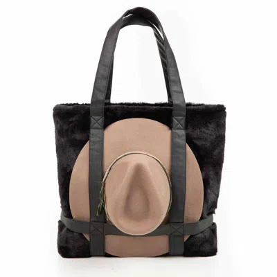 SIDNEY BYRON WOMEN'S BLACK WINTER SUNCATCHER MARLO TOTE AND POUCH