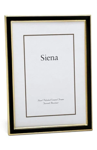 SIENA SIENA ENAMEL & GOLDTONE BORDER 8" X 10" PICTURE FRAME