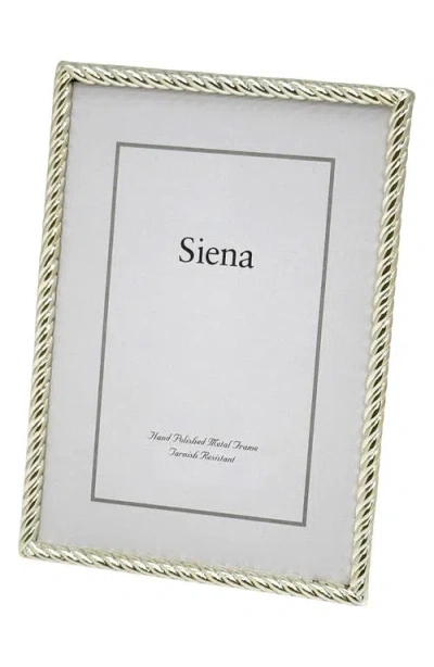 SIENA SIENA SILVERTONE ROPE 4" X 6" PICTURE FRAME