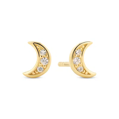 SIF JAKOBS JEWELLERY WOMEN'S GOLD / WHITE EARRINGS LUNA - GOLD