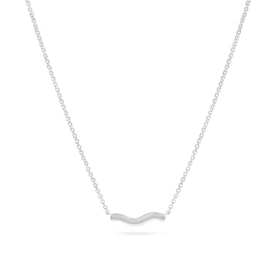 SIF JAKOBS JEWELLERY WOMEN'S NECKLACE ELLERA WAVES PIANURA - SILVER