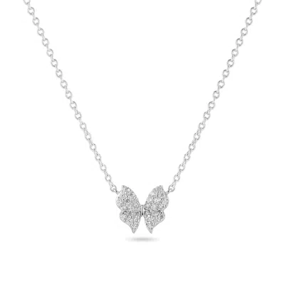 SIF JAKOBS JEWELLERY WOMEN'S NECKLACE FARFALLA - SILVER