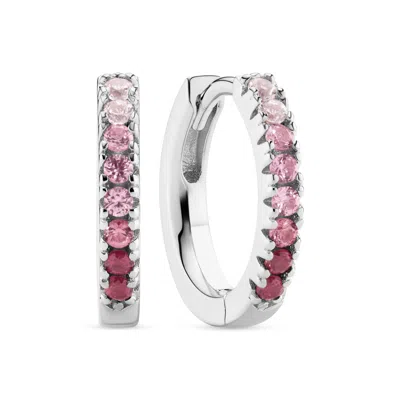 SIF JAKOBS JEWELLERY WOMEN'S PINK / SILVER EARRINGS ELLERA - SILVER & PINK
