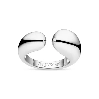 SIF JAKOBS JEWELLERY WOMEN'S RING GOCCIA PIANURA - SILVER