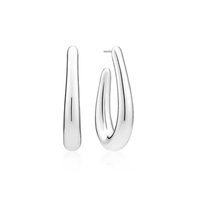 SIF JAKOBS JEWELLERY WOMEN'S SILVER EARRINGS GOCCIA PIANURA