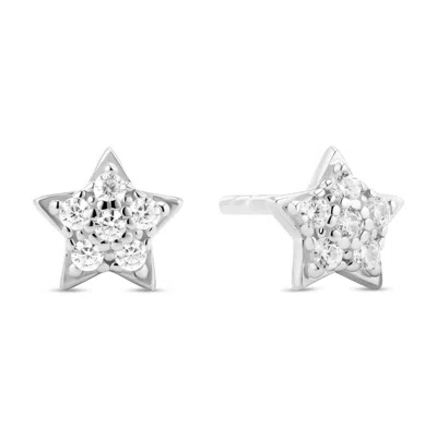 SIF JAKOBS JEWELLERY WOMEN'S SILVER / WHITE EARRINGS ASTRI - SILVER