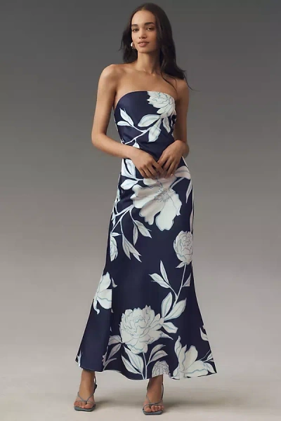 SIGNIFICANT OTHER LUCILE STRAPLESS FIT & FLARE MAXI DRESS