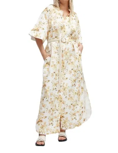 SIGNIFICANT OTHER MAIA MIDI DRESS IN GOLDEN BLOSSOM