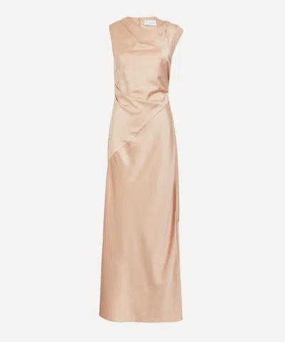 SIGNIFICANT OTHER SIGNIFICANT OTHER WOMEN'S BECCA BLUSH SATIN MAXI DRESS